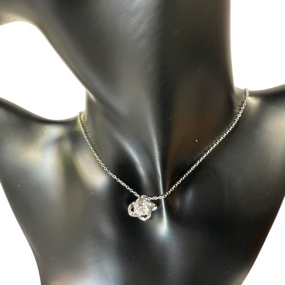 HETRALE To My Soulmate Necklace For Women, Love knot - Cubic Zirconia - Picture 3 of 12
